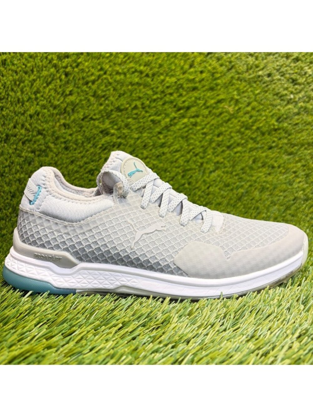 Puma PeoAdapt Alphacat Mens Size 7 Gray White Athletic Golf Spikeless Shoes